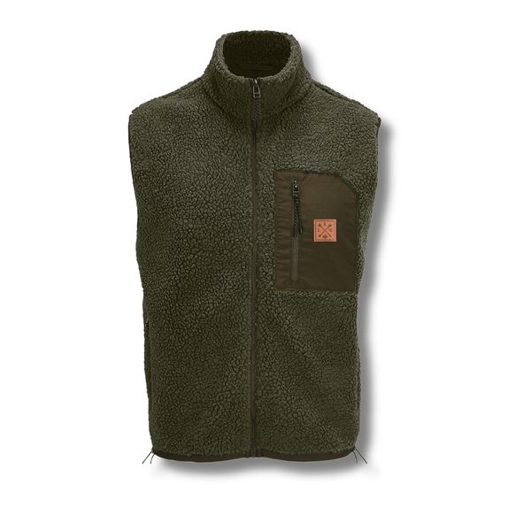 Recycled "Seeker" Sherpa Fleece Vest - Stoked&Woke Clothing