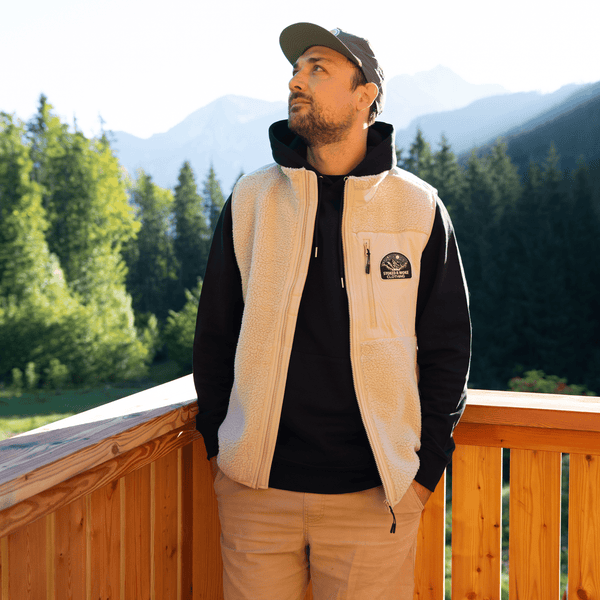 Recycled "Starry Night" Sherpa Fleece Vest - Stoked&Woke Clothing