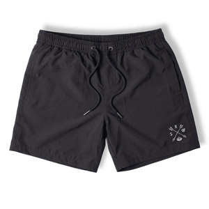 Recycled "Sun Chaser" Shorts - Black - Stoked&Woke Clothing