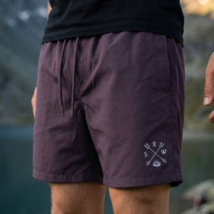Recycled "Sun Chaser" Shorts - Purple - Stoked&Woke Clothing