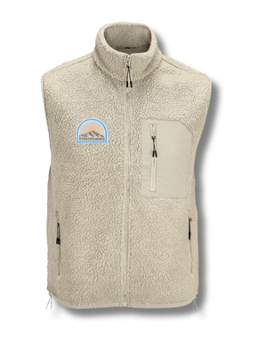 Recycled "Sunrise" Sherpa Fleece Vest - Stoked&Woke Clothing
