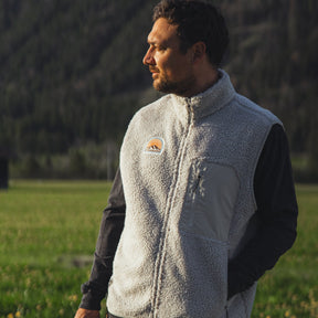 Recycled "Sunrise" Sherpa Vest - Stoked&Woke Clothing