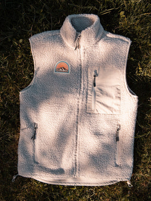 Recycled "Sunrise" Sherpa Vest - Stoked&Woke Clothing