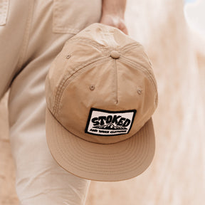 Recycled "Tan" Hikers Cap - Stoked&Woke Clothing