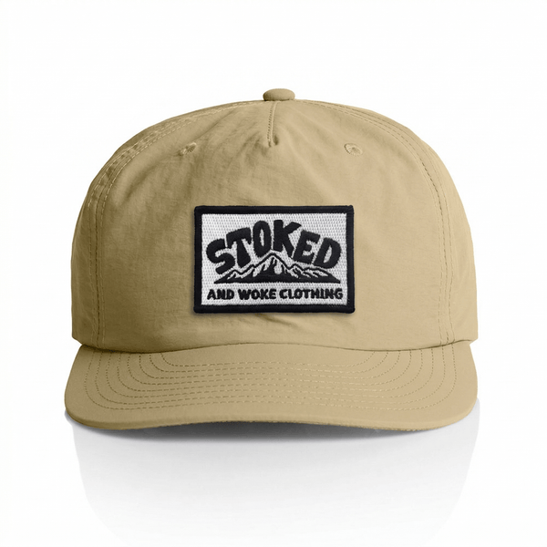 Recycled "Tan" Hikers Cap - Stoked&Woke Clothing