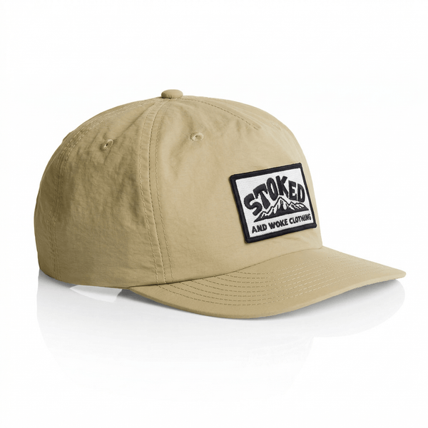 Recycled "Tan" Hikers Cap - Stoked&Woke Clothing