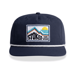 "Wanderer" Cap - Navy - Stoked&Woke Clothing