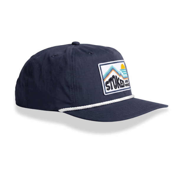 "Wanderer" Cap - Navy - Stoked&Woke Clothing
