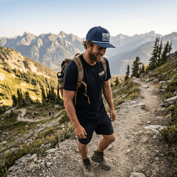 "Wanderer" Cap - Navy - Stoked&Woke Clothing