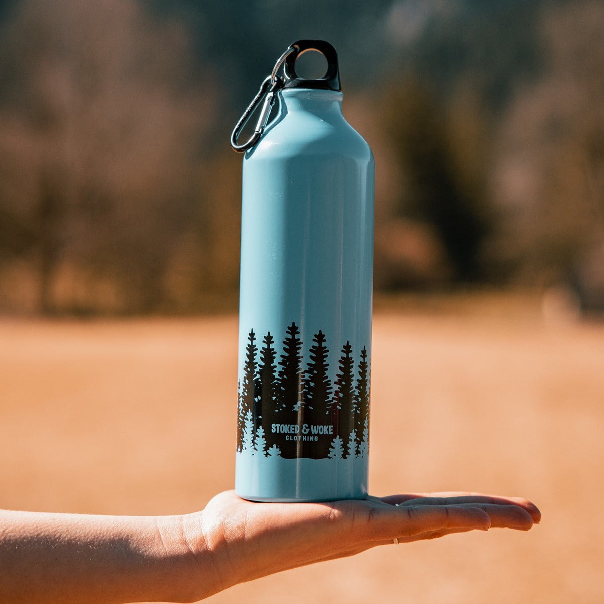 800ml "Woodland" Water Bottle - Stoked&Woke Clothing