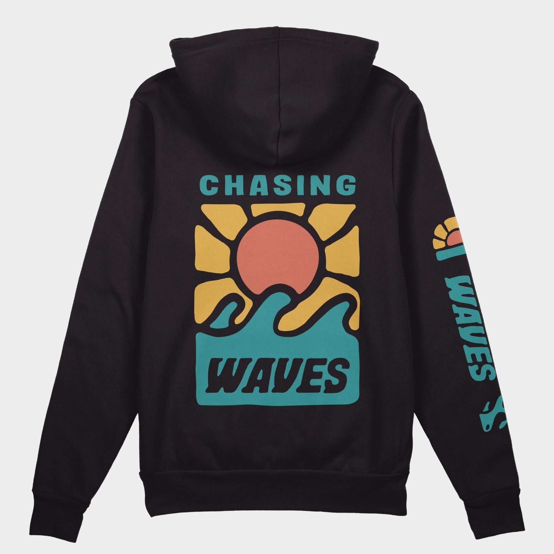 "Chasing Waves" Hoodie - Stoked&Woke Clothing