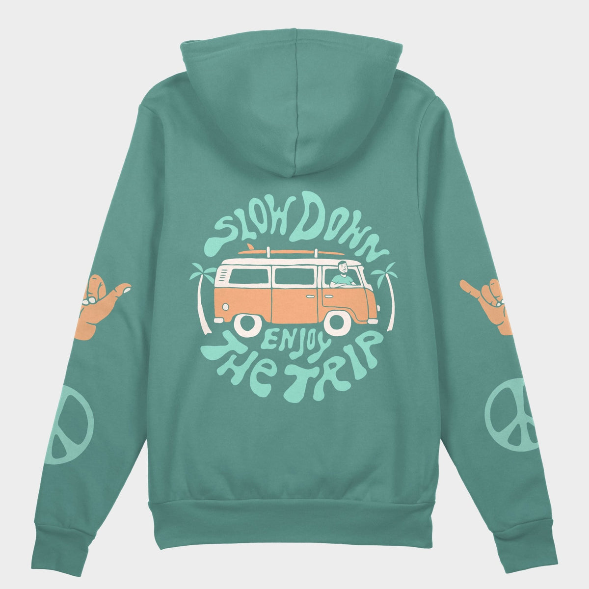 "Enjoy The Trip" Hoodie - Stoked&Woke Clothing