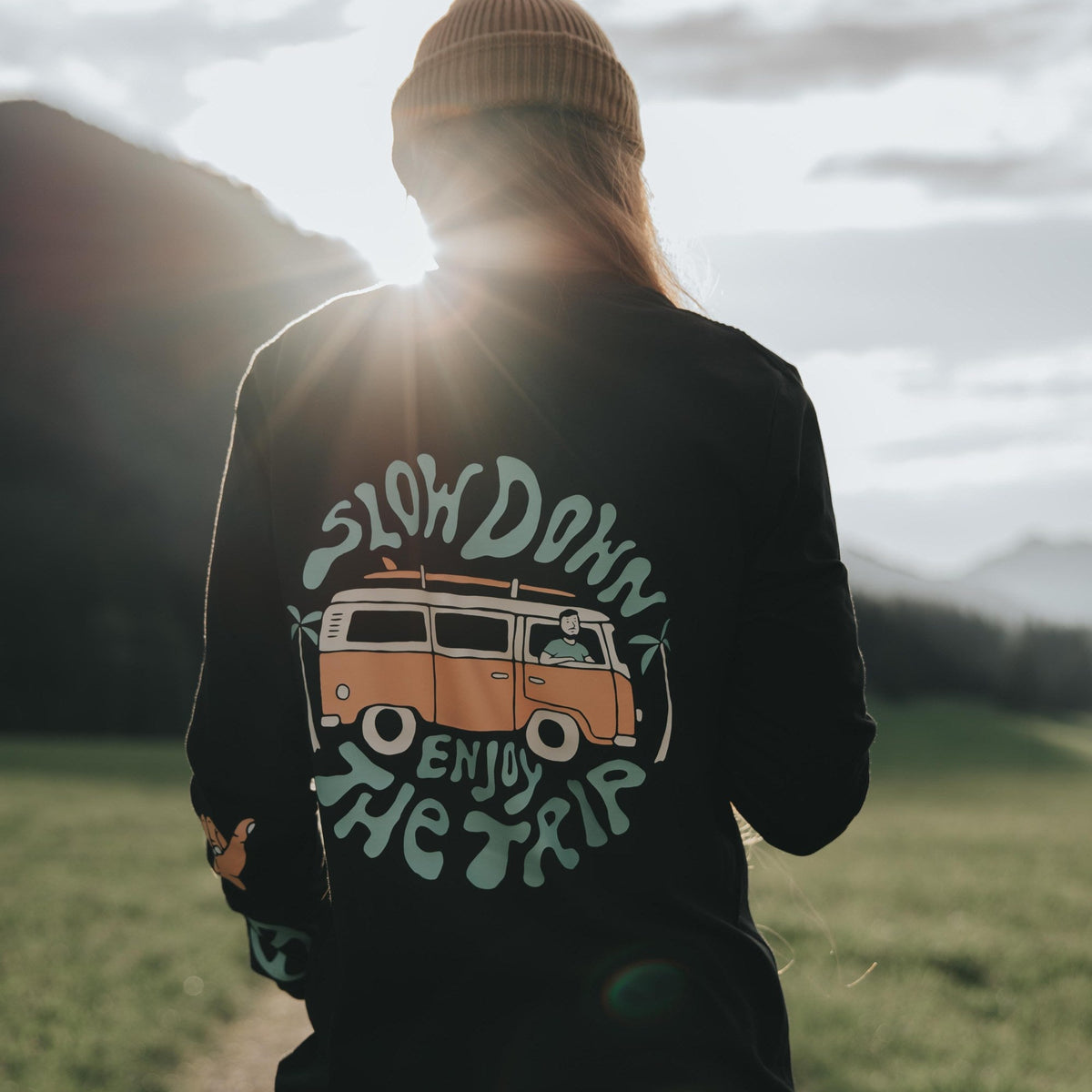 Limited Edition "Enjoy the Trip" Long Sleeve Tee - Stoked&Woke Clothing