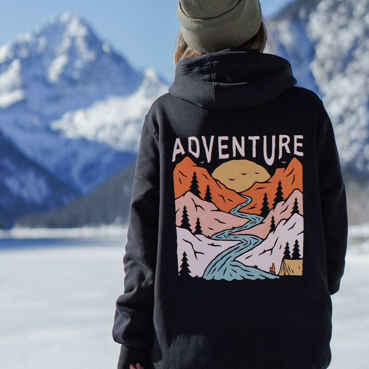 Organic "Adventure" Hoodie - Stoked&Woke Clothing