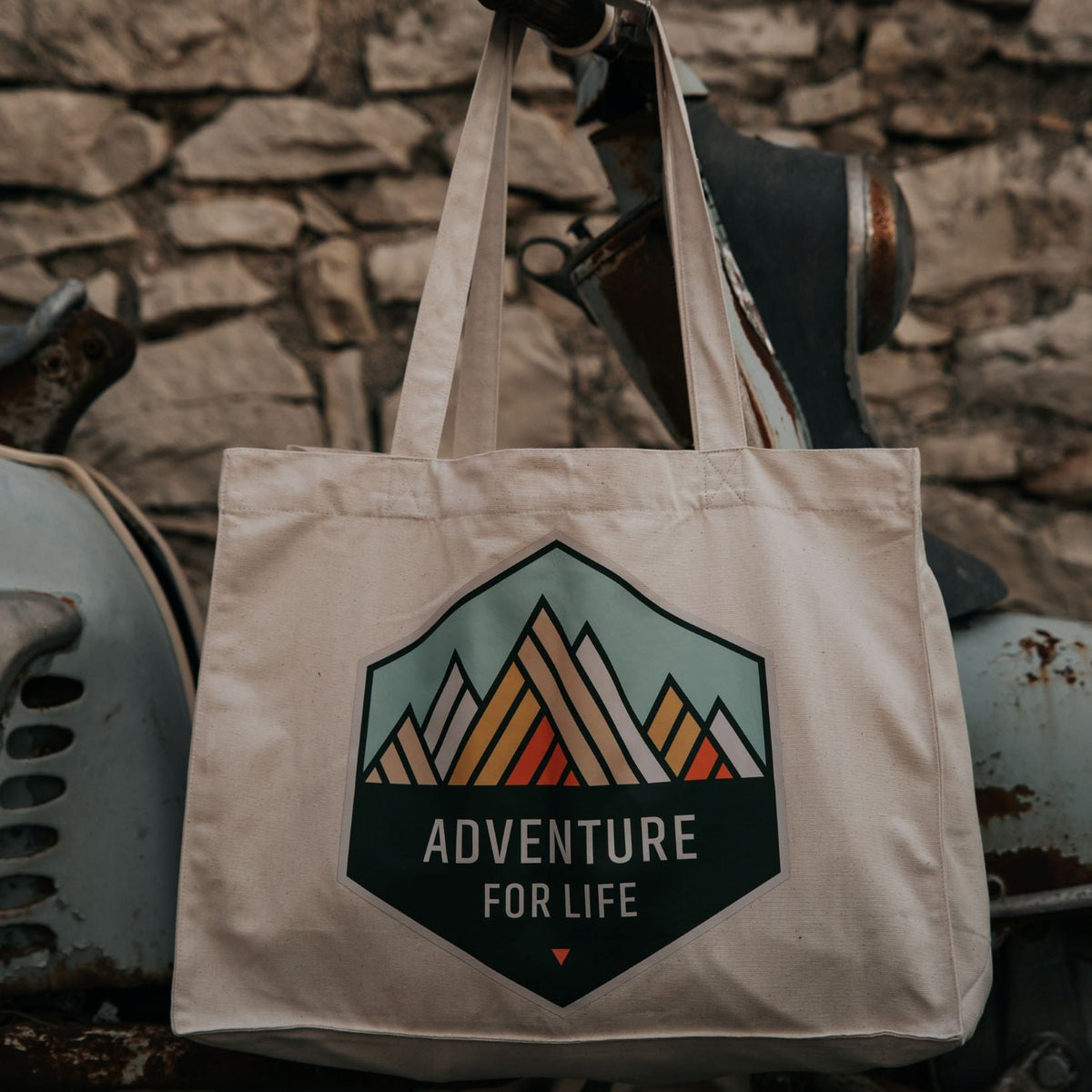 Organic "Adventurers" Tote Bag - Stoked&Woke Clothing