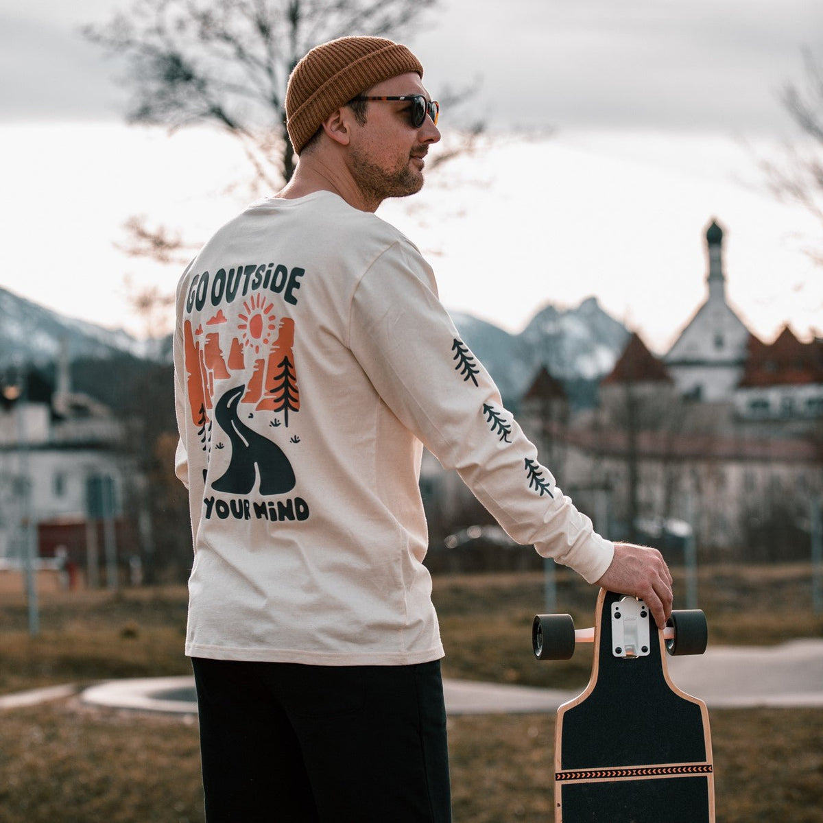 Organic "Free Your Mind" Long Sleeve Tee - Stoked&Woke Clothing