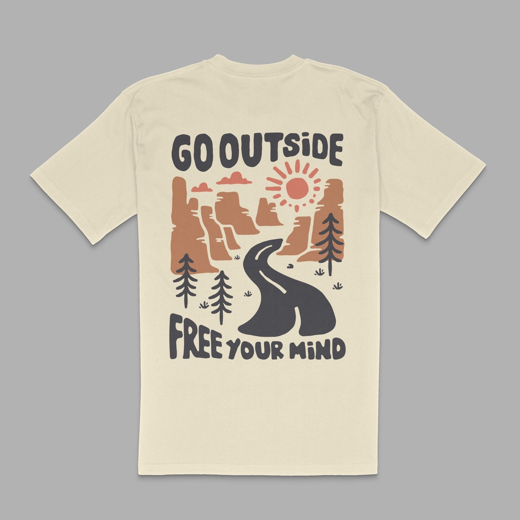 Organic "Free Your Mind" Tee - Stoked&Woke Clothing