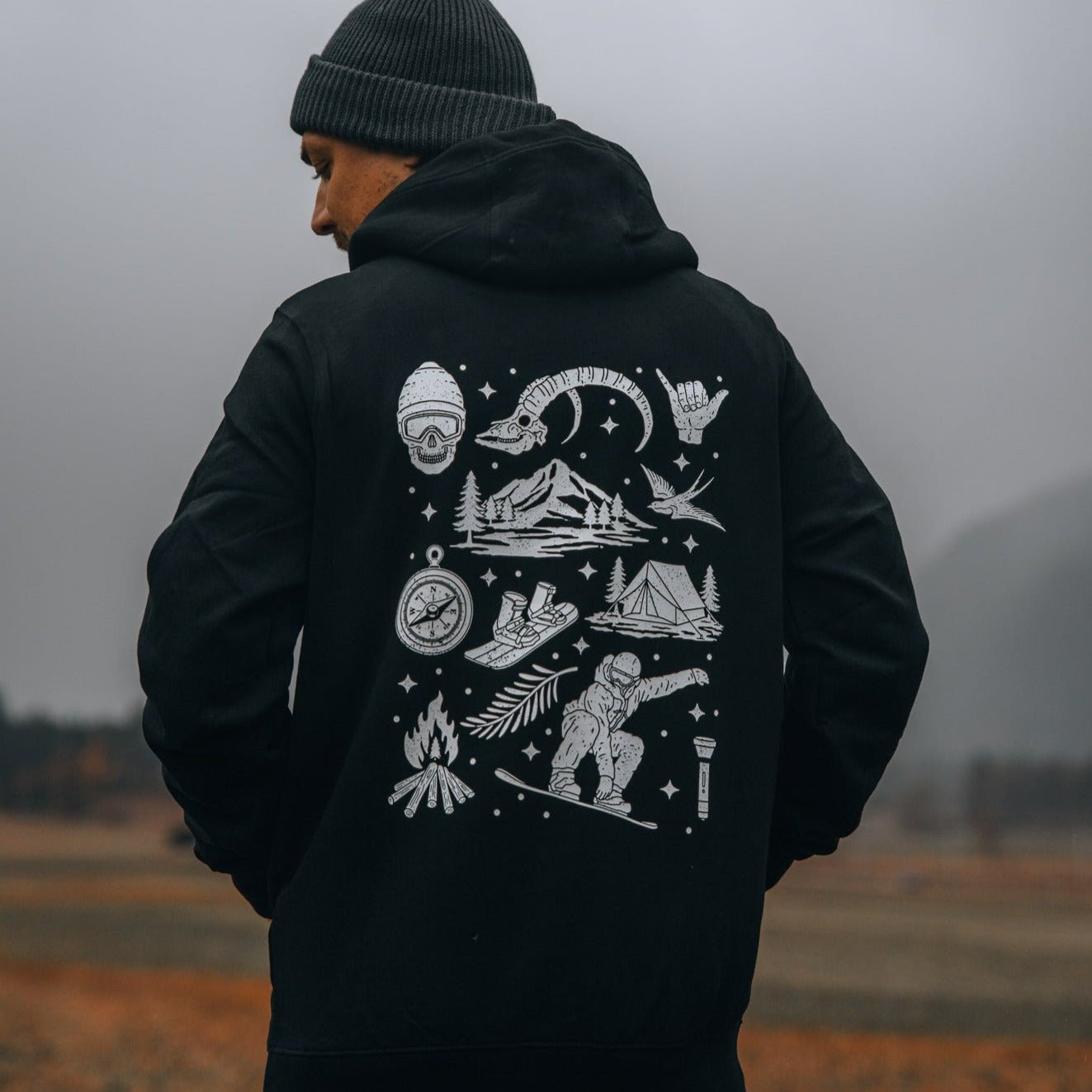 Organic "Great Outdoors" Hoodie - Stoked&Woke Clothing