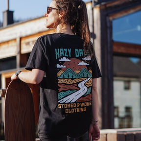 Organic "Hazy Daze" Tee - Stoked&Woke Clothing