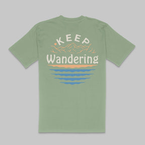 Organic "Keep Wandering" Tee - Stoked&Woke Clothing