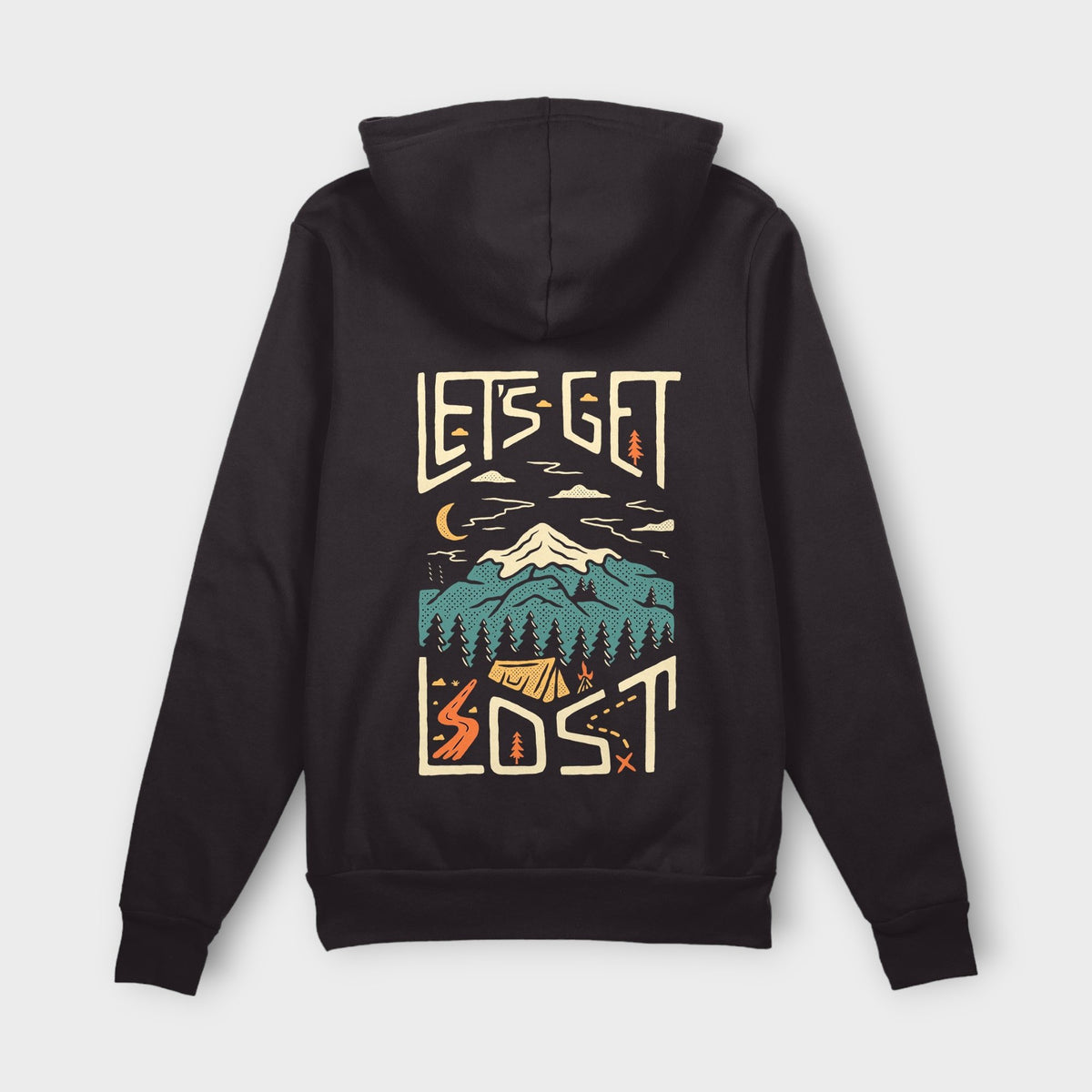 Organic "Let's Get Lost" Hoodie - Stoked&Woke Clothing