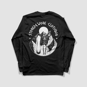 Organic "Ride or Die" Long-sleeve Tee - Stoked&Woke Clothing