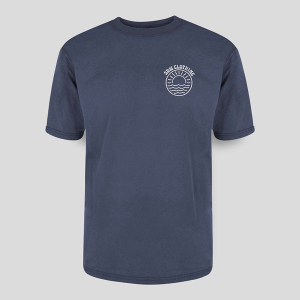 Organic "Seaside" Stone-wash Tee - Stoked&Woke Clothing