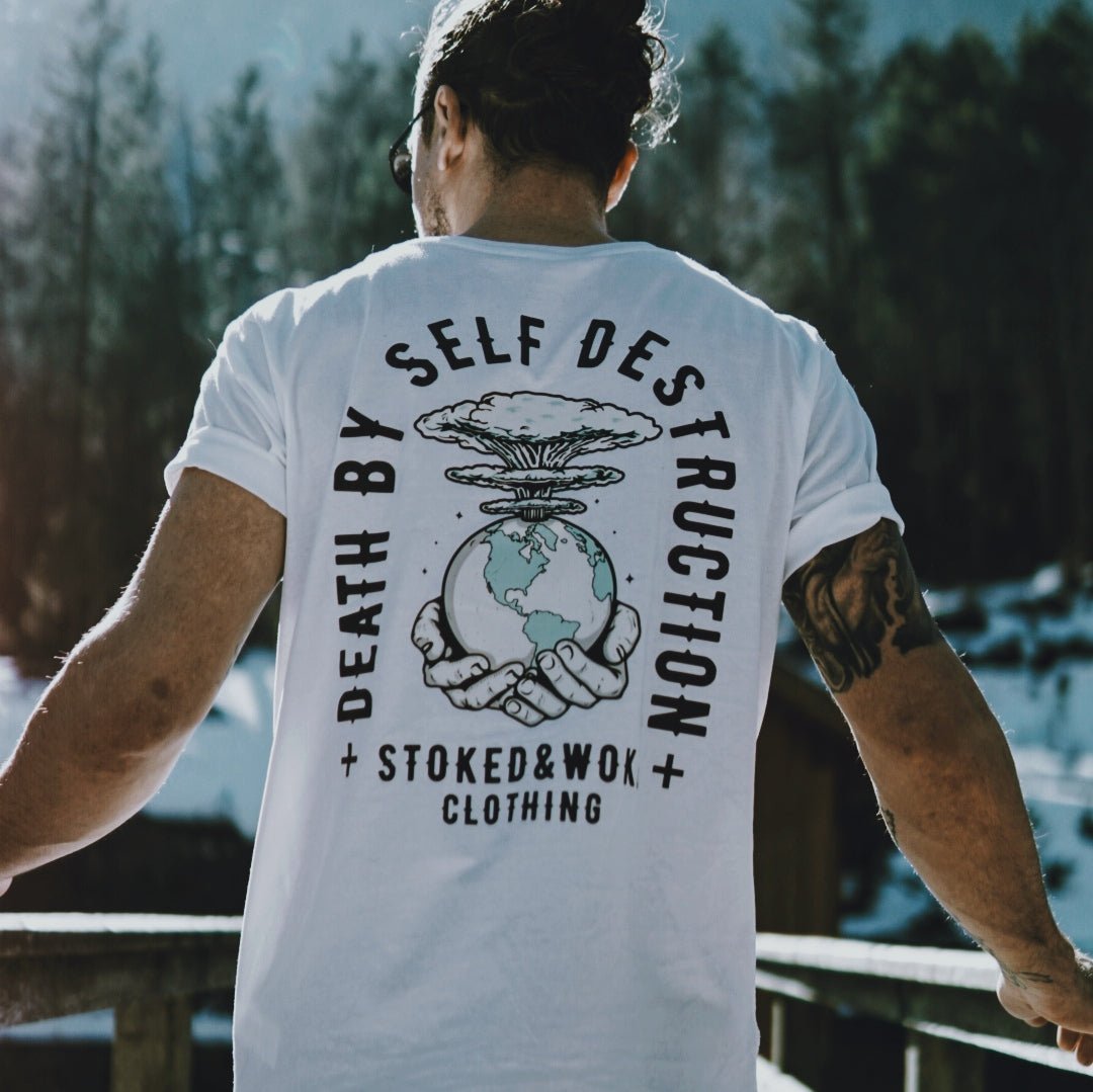Organic "Self Destruct" Tee - Stoked&Woke Clothing