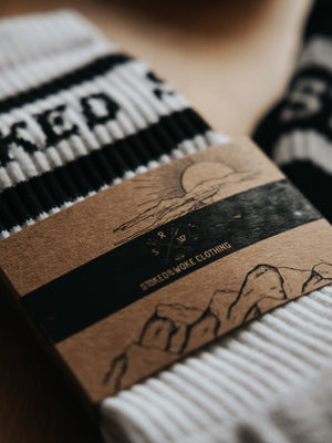 Organic "Stay Stoked" Socks - Stoked&Woke Clothing