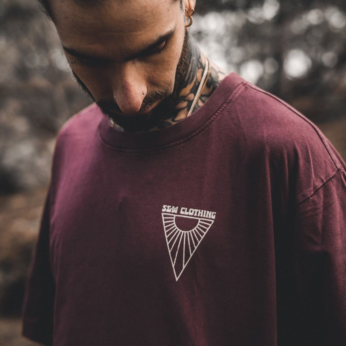 Organic "Sunrise" Stone-wash Tee - Stoked&Woke Clothing