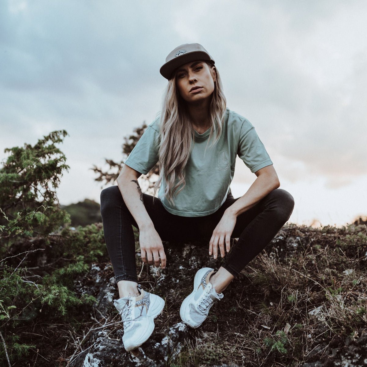 Organic "Tree" Croptop - Stoked&Woke Clothing