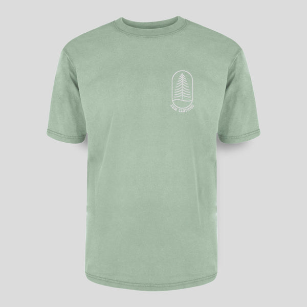 Organic "Tree" Stone-wash Tee - Stoked&Woke Clothing