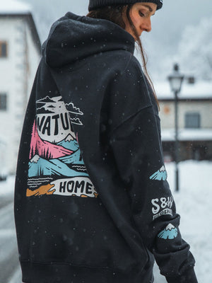 Over-sized "Nature Is Home" Hoodie - Stoked&Woke Clothing