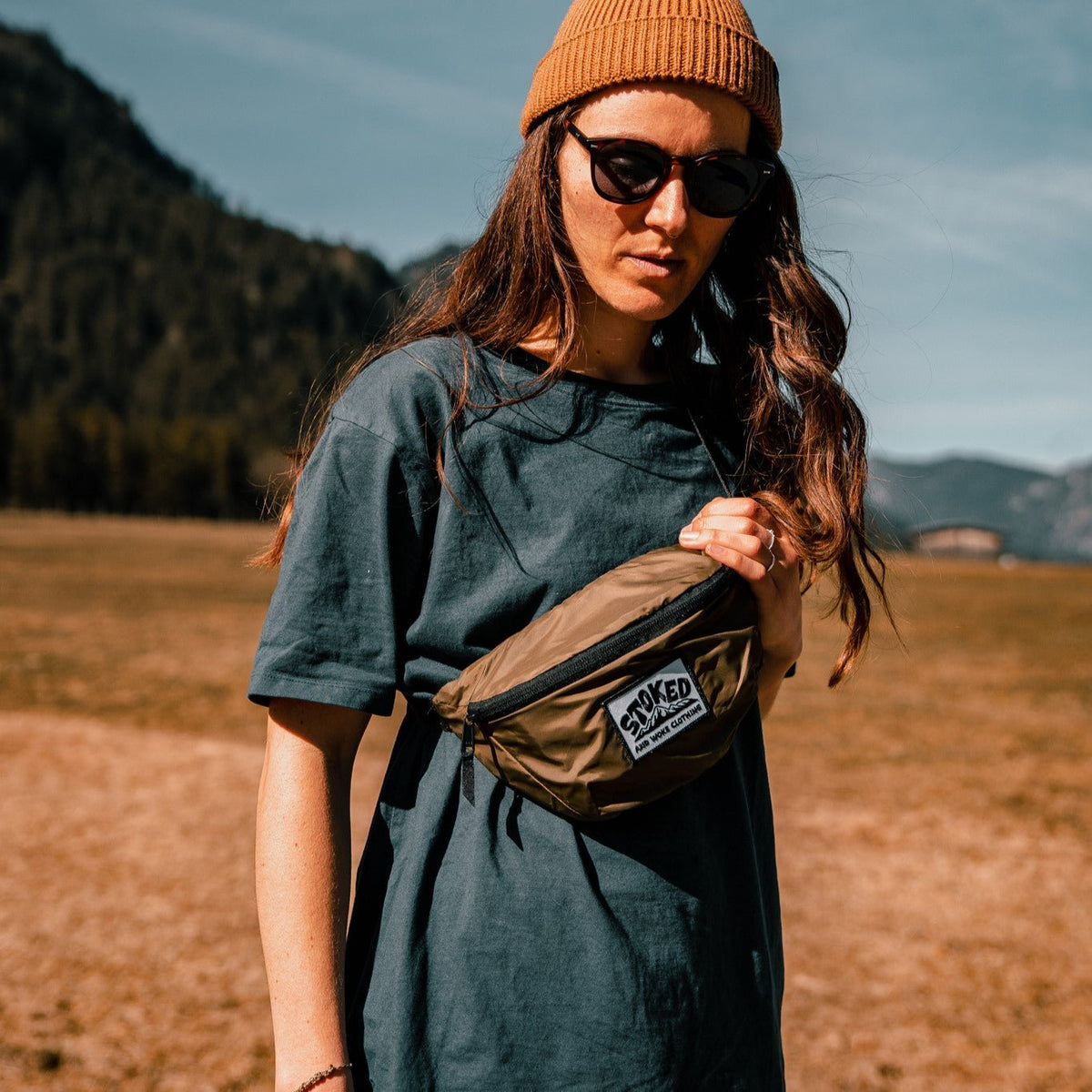 Recycled "Summit Sling" Hip Bag - Stoked&Woke Clothing